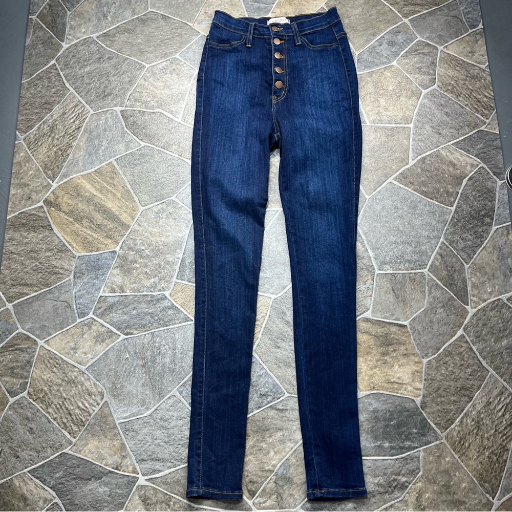 Vibrant MIU Button Fly High Waist Skinny Jeans - Picture 2 of 10